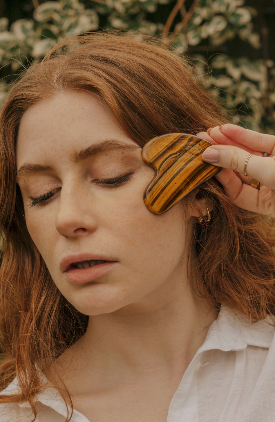 Xander Kostroma - Tigers Eye Crystal Gua Sha