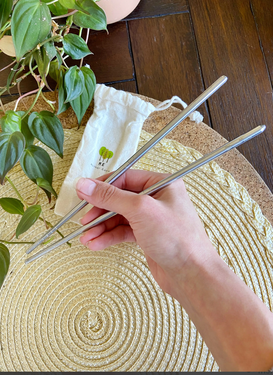 Me.Mother Earth - Reusable Stainless Steel Travel Portable Chopsticks